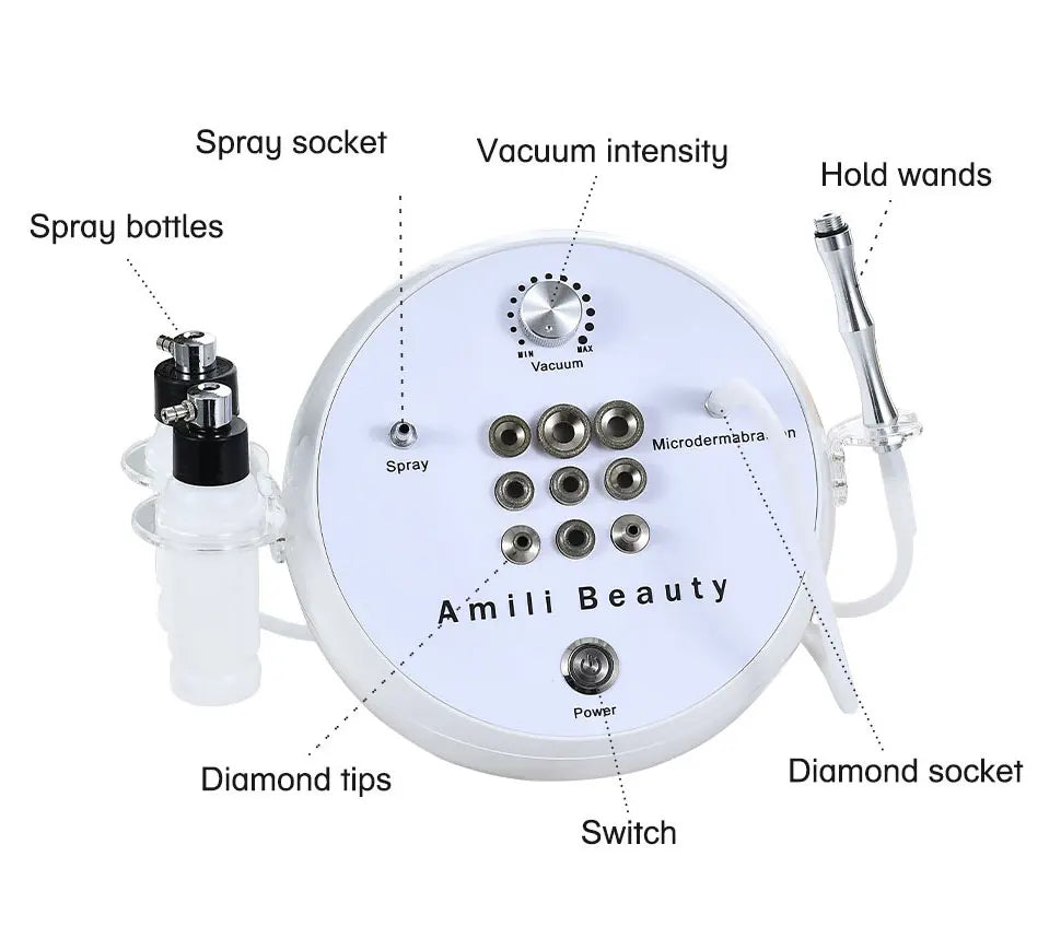 Diamond Microdermabrasion Machine – Professional Power Dermabrasion Device for Home Facial Skin Care
