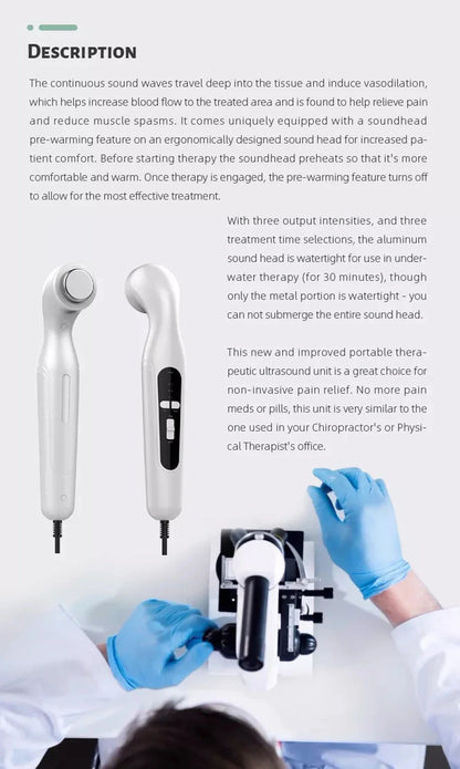 Portable Ultrasound Pain Relief Device – Physiotherapy Equipment for Arthritis & Body Massage Therapy