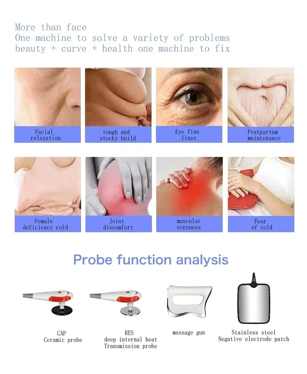 New Portable 448kHz RF Tecar Therapy Machine | Pain Relief, Body Slimming & Skin Tightening