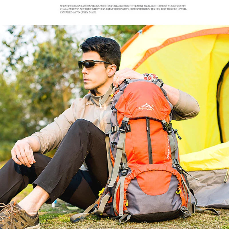 50L Hiking & Camping Backpack — Waterproof Multi-Function Trekking Bag for Women & Men