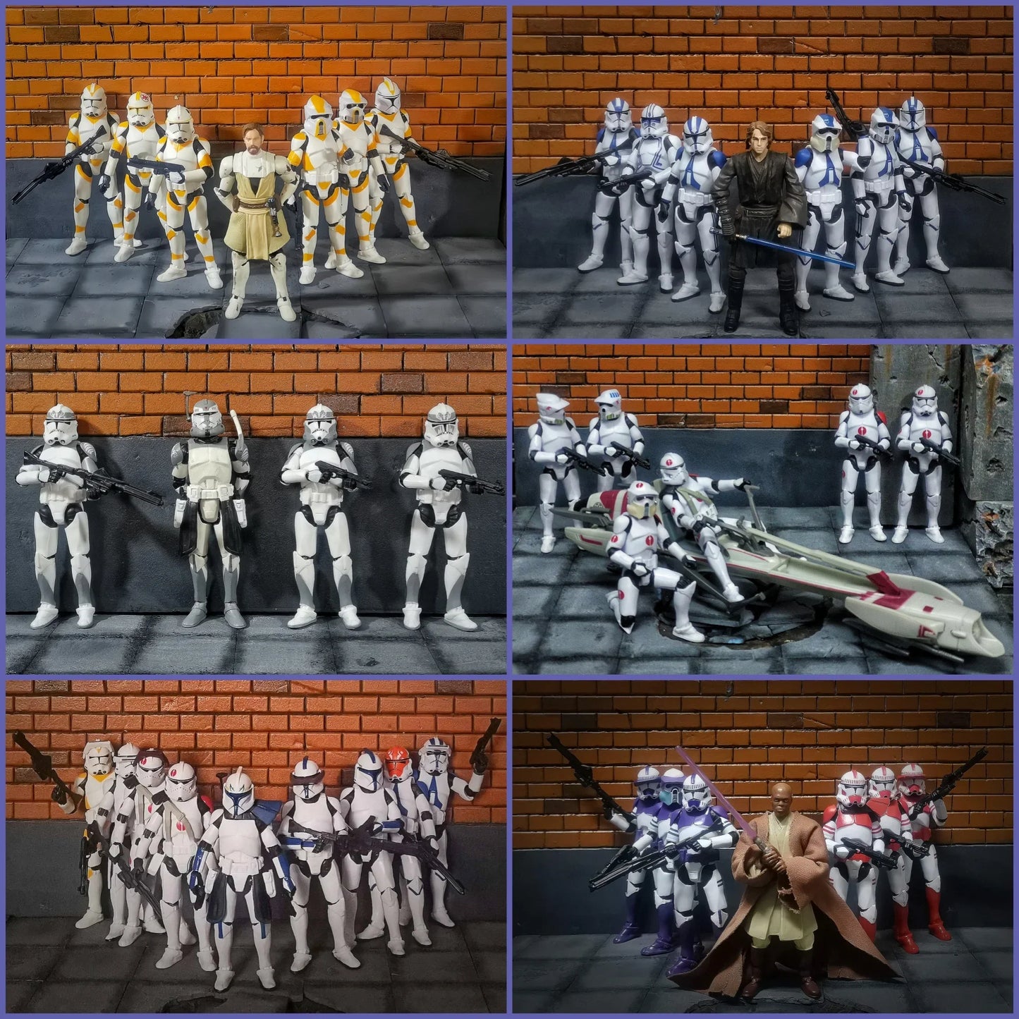 Star Wars 3.75" Clone Trooper Action Figure — 1/18 501st & 187th Legion REX ARF P1/P2 Toy Model