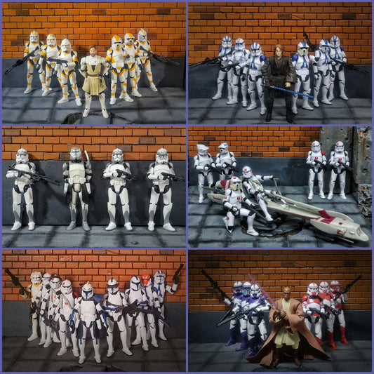 Star Wars 3.75" Clone Trooper Action Figure — 1/18 501st & 187th Legion REX ARF P1/P2 Toy Model