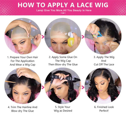 250% Curly Human Hair Lace Front Wig – Deep Wave Brazilian Remy 13x4 Water Wave Lace Frontal Wig