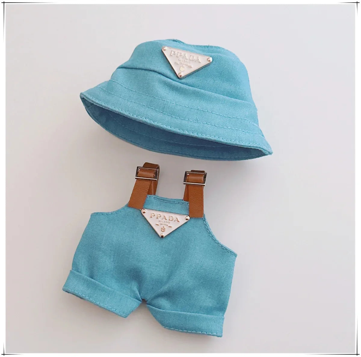 17cm Labubu Mini Doll Outfit Set - Hat, Clothes & Shoes for Labubu II Sitting Party Game Accessories