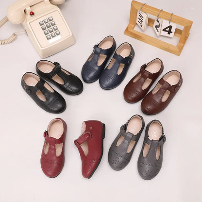 Kids Leather Shoes - Soft Mary Jane & Oxford Flats for Baby Girls and Boys, Princess & Dress Style