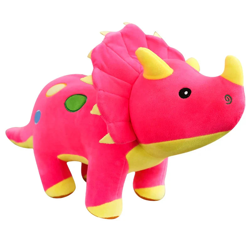 Creative Big Plush Dinosaur Toy – Soft Triceratops & Stegosaurus Stuffed Toys, Kids' Birthday Gifts