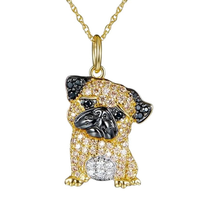 Schnauzer Dog Pendant Necklace – Cute & Elegant Puppy Jewelry for Women, Perfect Gift for Dog Lovers