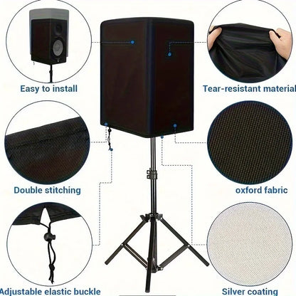 All-Weather UV-Resistant Oxford Speaker Cover — Indoor & Outdoor Protective Cover, Multiple Sizes Available