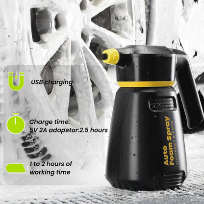 FoamBoss Electric Foam Sprayer — High-Pressure Snow Foam Cannon for Car Wash, Home & Garden Detailing