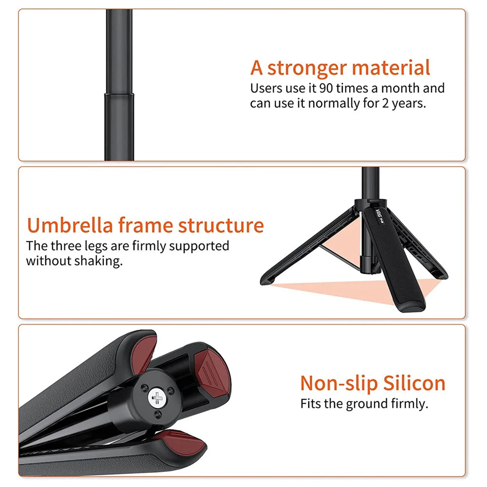 Aluminum Extendable Selfie Stick Tripod – Mini Portable Vlog Tripod for GoPro Hero 12-6, Osmo Action, Insta360 One R & X3