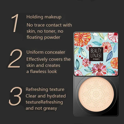 Mushroom Head Air Cushion CC Cream – Natural Moisturizing Foundation, Whitening Concealer & Oil-Control BB Makeup