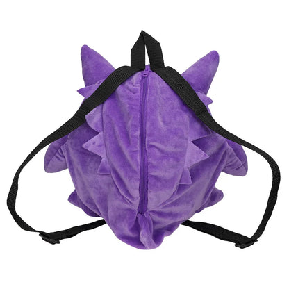 New Pokémon Gengar Plush Backpack — Style Eevee & Snorlax Schoolbag, Cosplay Bag & Xmas Gift