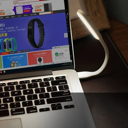 Mini USB LED Reading Lamp - Portable Book Light for Laptops, PCs, and Power Banks, Ideal for Camping