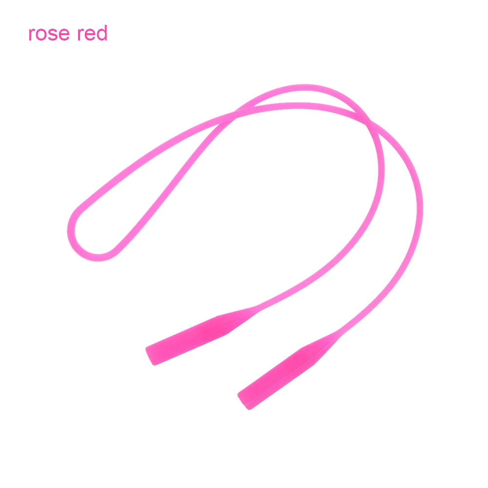 Silicone Eyeglasses Strap - Elastic Anti-Slip Sports Band, Sunglasses Chain & Cord Holder String Ropes