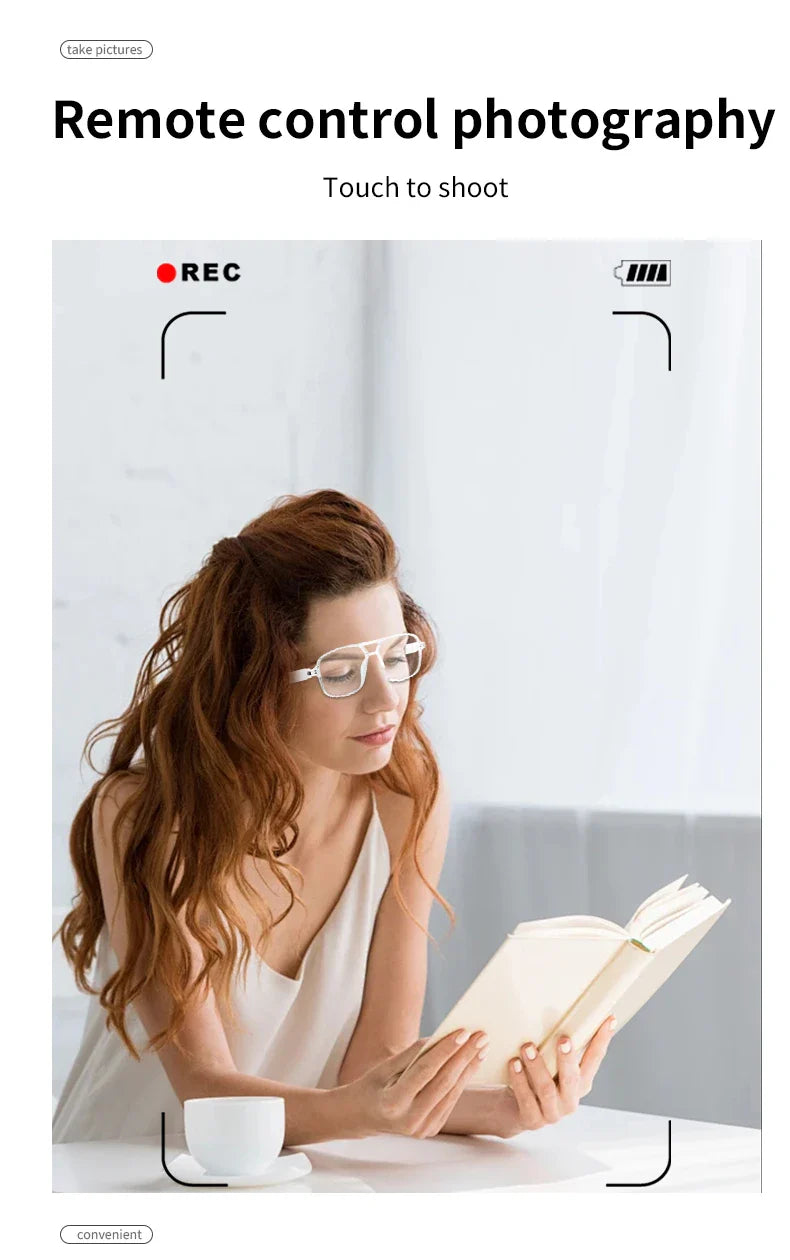 Smart Glasses GS10 – Color-Changing Bluetooth Glasses with Call, Voice Assistant, Camera & Music Playback for Men & Women