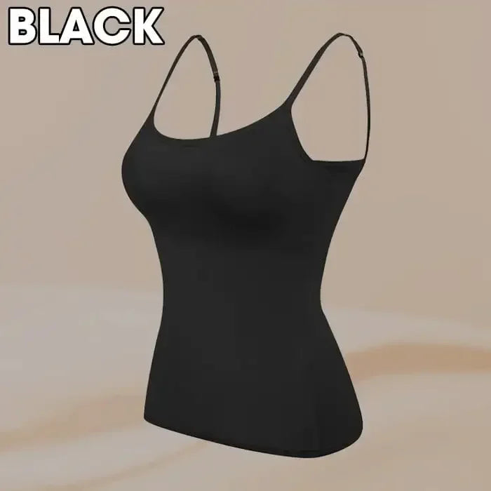 Women Cami Bra Top - Built-In Padded Bra Camisole Vest for Sleepwear, Home Wear & Casual Style
