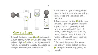 Phoenix A2 Deep Tissue Massage Gun — Muscle Relaxation & Pain Relief Therapy for Back, Legs & Feet