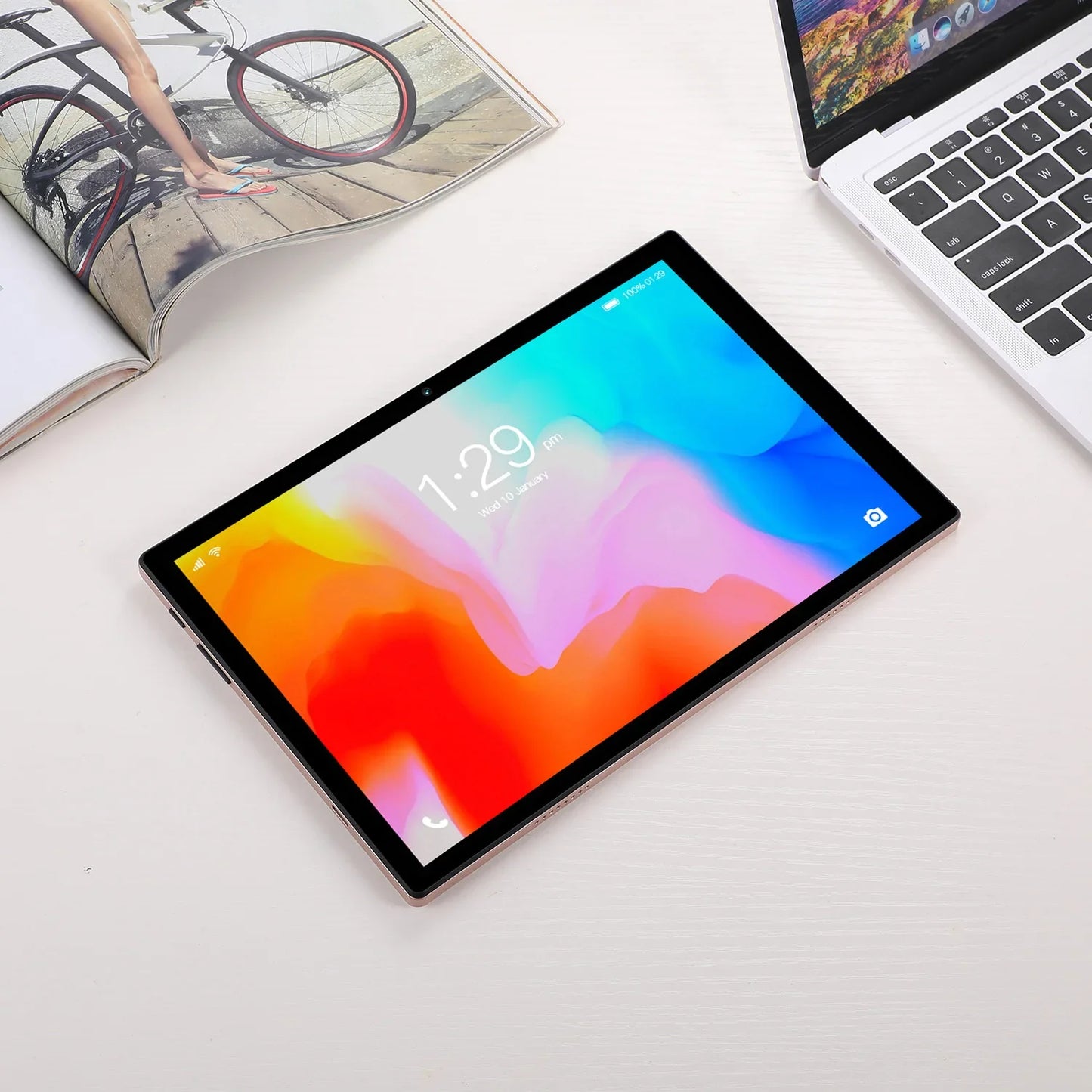 10.1" Android 13 Tablet – Octa-Core, Dual SIM 3G Call, Dual Cameras, 4GB RAM 64GB ROM, WiFi, Google Play