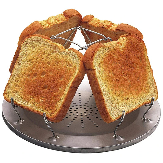 Portable Stainless Steel Toaster: Ideal for Camping & Outdoor Use - Foldable Grill & Multi-purpose Oven