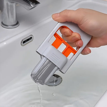 4-in-1 Desktop Cleaner – 1 Mop & 3 Sponges, Foldable Handheld No-Wash Cleaning System for Home, Office & Kitchen