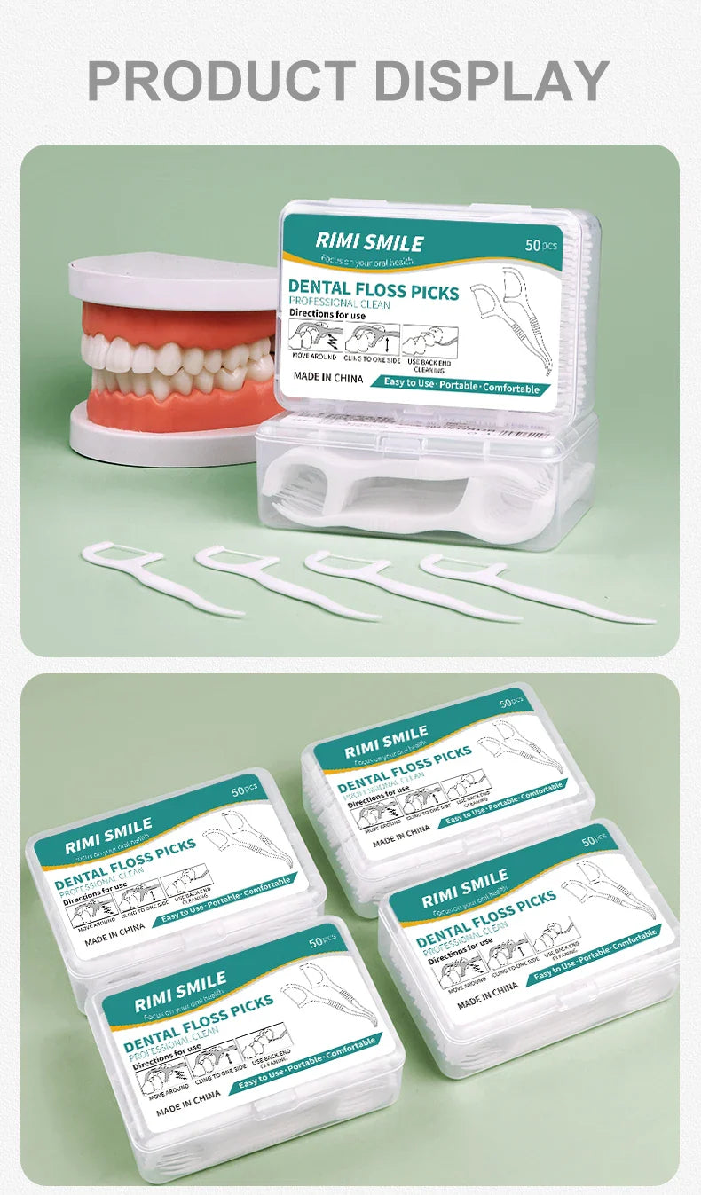 50/150/300/600/1000 PCS Dental Floss Sticks - Oral Care Tools for Effective Cleaning