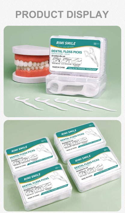 50/150/300/600/1000 PCS Dental Floss Sticks - Oral Care Tools for Effective Cleaning
