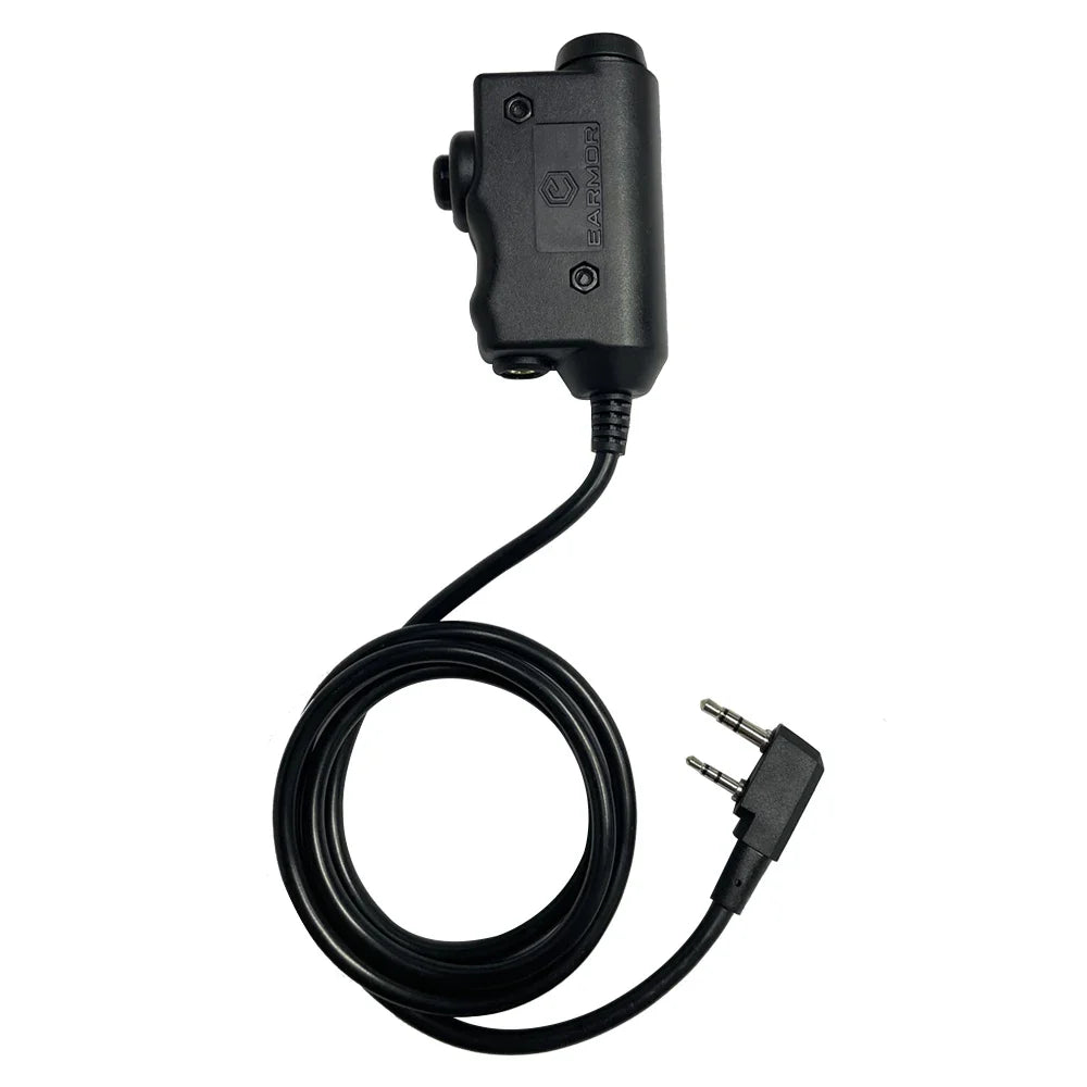 EARMOR M32 MOD4 Shooting Earmuffs – Tactical Noise Reduction Headset with Helmet ARC Rail & Kenwood PTT Adapter