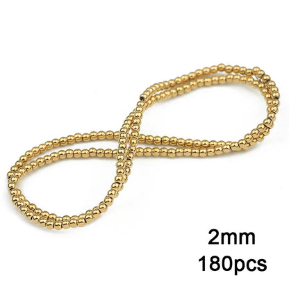 3A+ Retention Color Hematite Beads – Star & Heart Shapes, Gold-Plated Natural Stones for DIY Jewelry & Bracelets