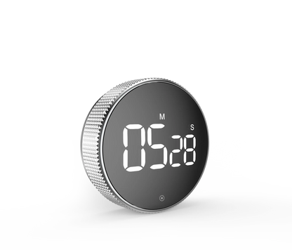 LED Digital Kitchen Timer - Magnetic Electronic Cooking Countdown Clock with Stopwatch and Alarm