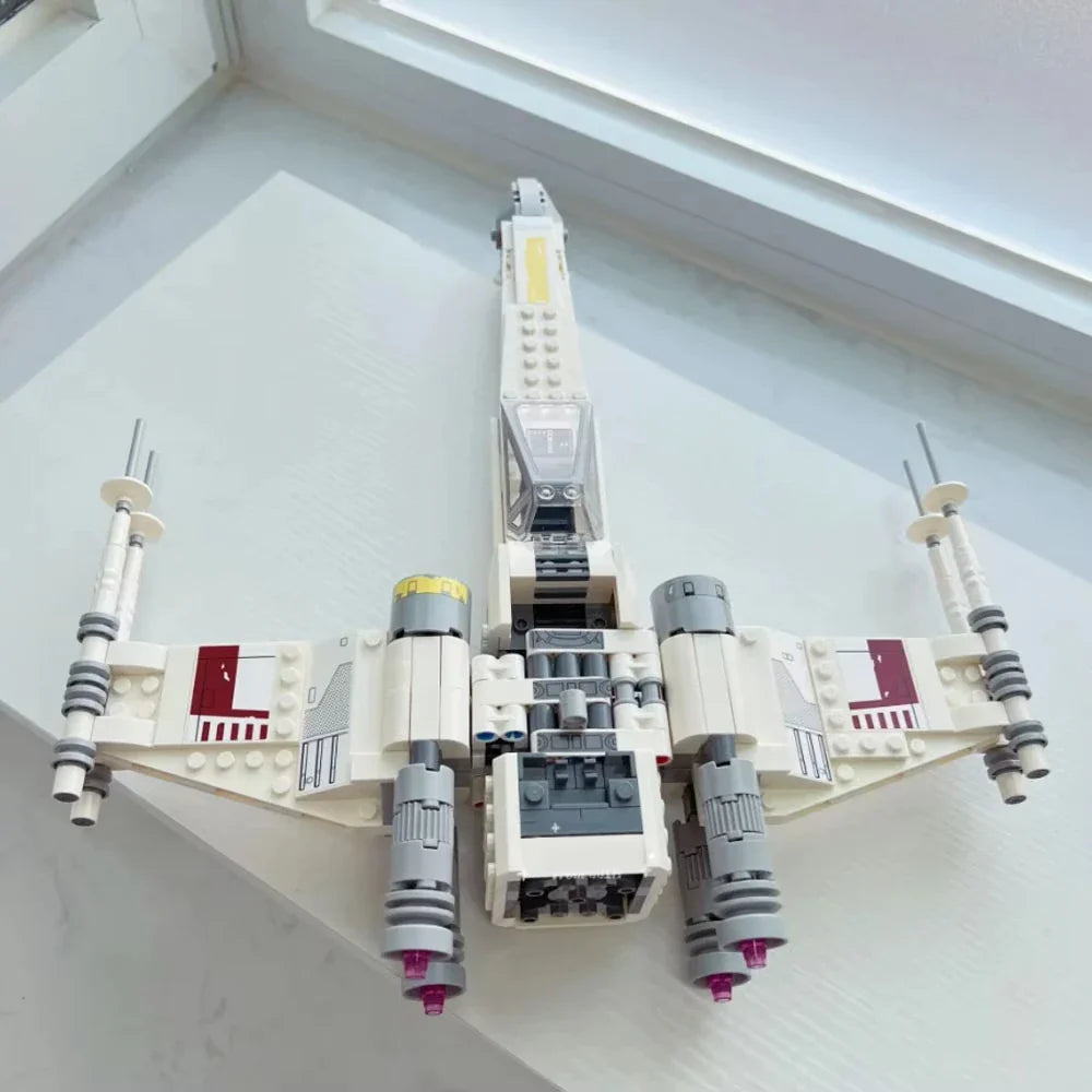 MOC 75301 Space Wars X-Wing Fighter Building Block – Model Bricks Toy for Kids & Adults, Birthday & Christmas Gift