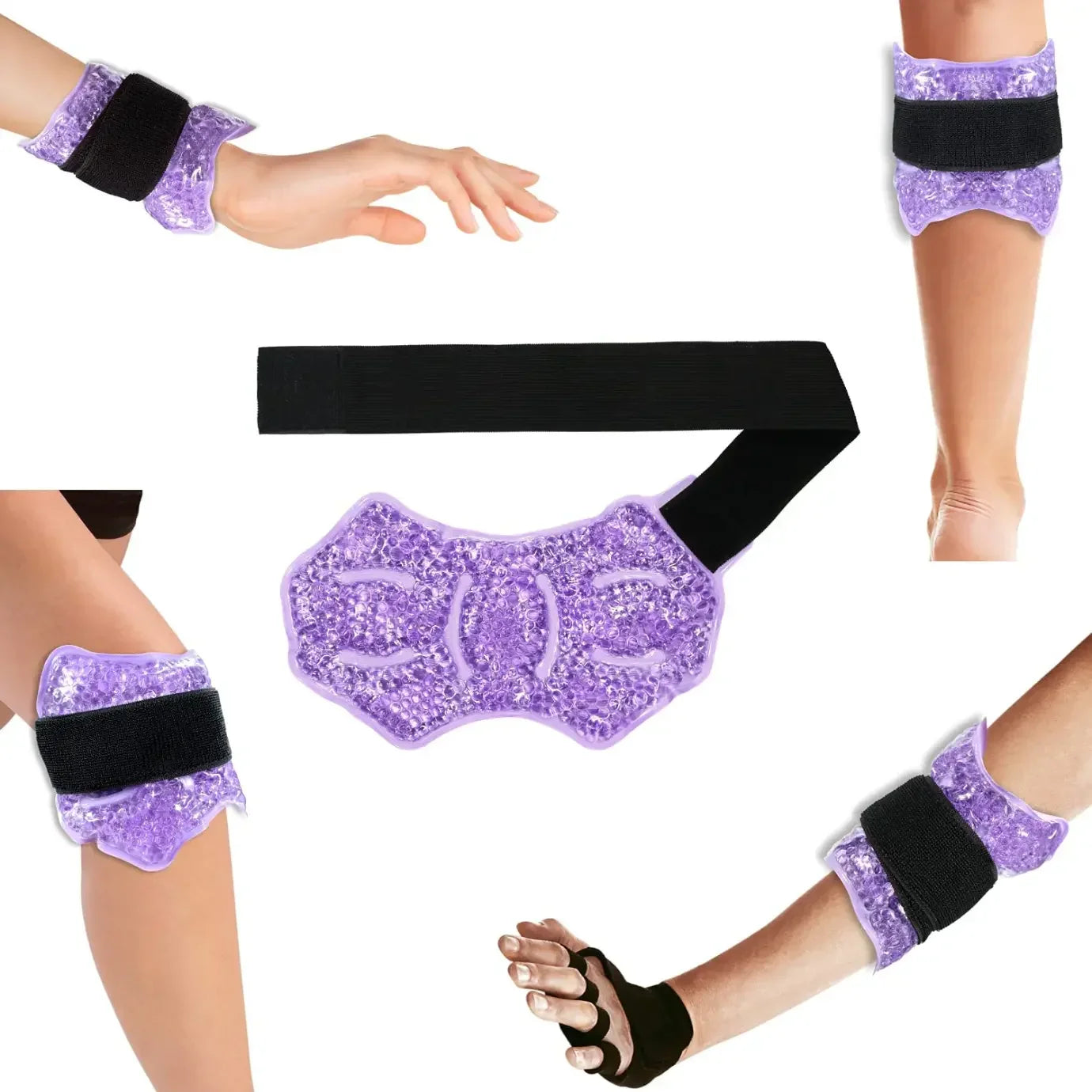 Ankle & Sports Foot Ice Pack — Hot & Cold Gel Pack with Adjustable Stand, Reusable, Microwaveable & Freezable