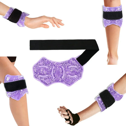 Ankle & Sports Foot Ice Pack — Hot & Cold Gel Pack with Adjustable Stand, Reusable, Microwaveable & Freezable