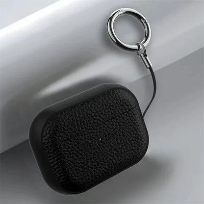 Leather Texture Case for Apple AirPods 1–4 & Pro — Protective Wireless Earphone Cover Anti-Lost