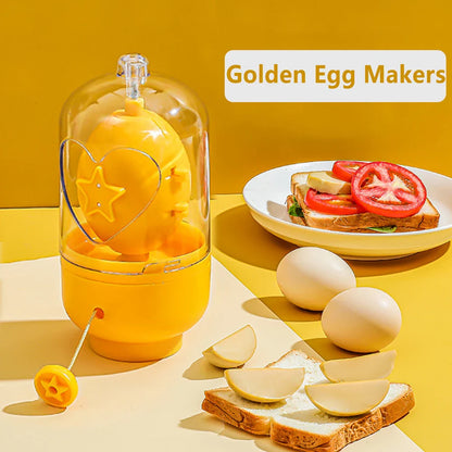 Newest Handheld Egg Scrambler - Food-Grade Silicone Manual Egg Mixer and Spinner for In-Shell Hard Boiled Eggs
