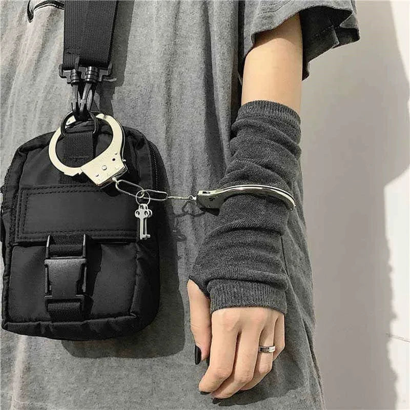 Outdoor Punk Fingerless Gloves – Long Cuff Elbow Arm Warmers, Stretch Hip-Hop Winter Mittens for Men & Women Stylish Streetwear Gloves