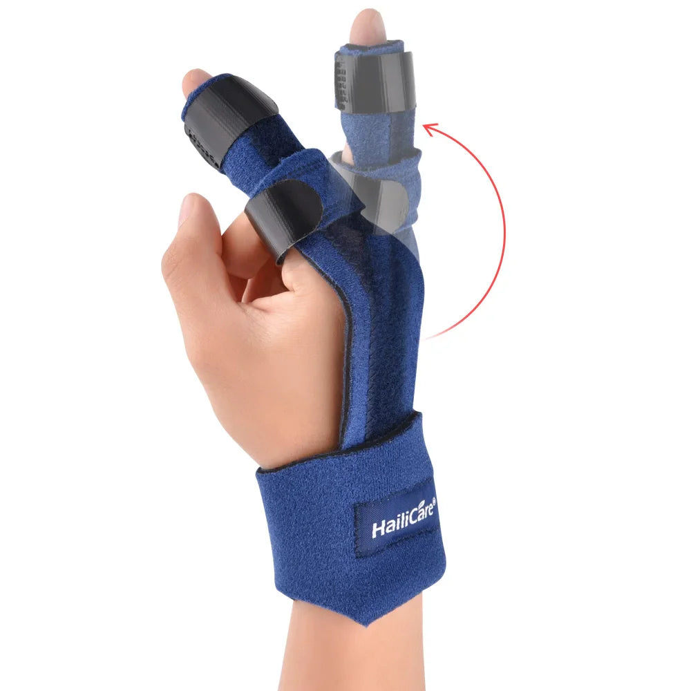 Adjustable Finger Splint Brace — Aluminum Alloy Support for Straightening Broken Fingers, Arthritis & Pain Relief
