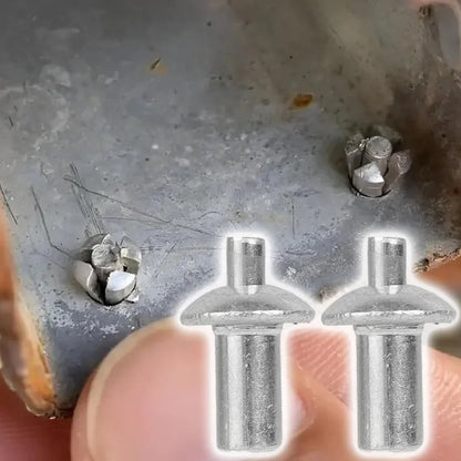 100x Hammer Drive Expansion Rivets – Aluminum Piercing Nails, Tapping Screws & Fasteners for Percussion Expansion