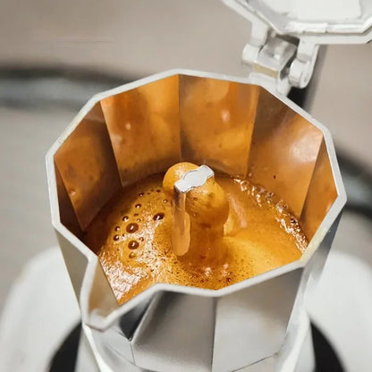 Mocha Coffee Pot – Italian Aluminum Octagonal Portable Coffee & Tea Maker