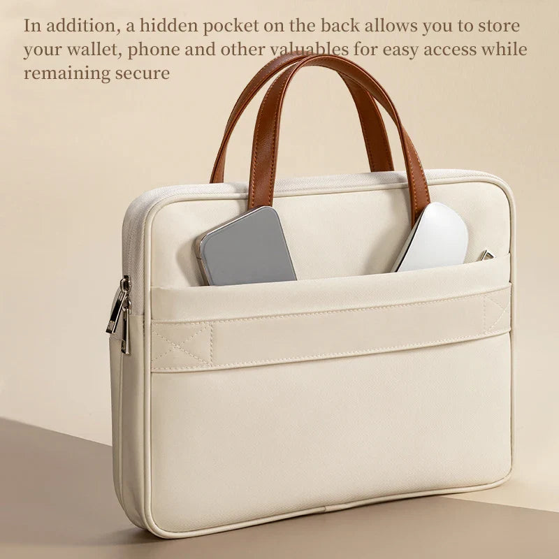 Women Slim Laptop Briefcase Bag for MacBook Air 13/14, Huawei MateBook, Lenovo, Acer & 15.6-Inch Notebook Carry Case