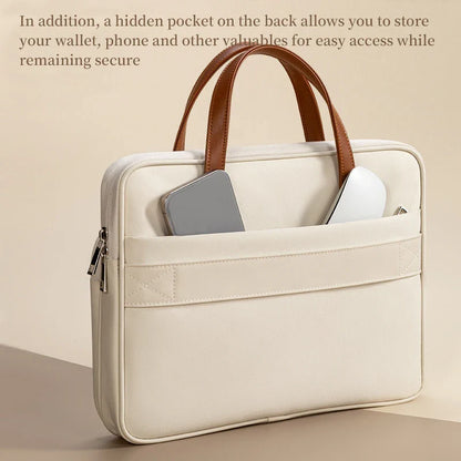 Women Slim Laptop Briefcase Bag for MacBook Air 13/14, Huawei MateBook, Lenovo, Acer & 15.6-Inch Notebook Carry Case