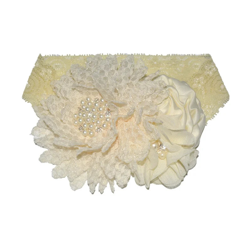Soft Floral Baby Headband - Princess Headwrap Hair Accessories for Newborn Girls
