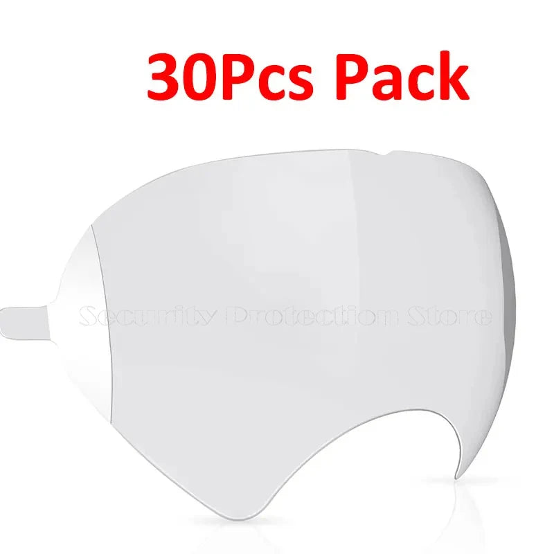 Peel-Off Lens Covers for 3M Respirator Masks – 5/10/20/30/50/100pcs Compatible with 6885, 6000, 6700, 6800 & 6900 Series