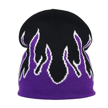 Y2K Letter Knitted Beanie Cap – Unisex Winter Autumn Warm Ski Skullcap, Hip Hop Streetwear Ear Cover Hat for Men & Women