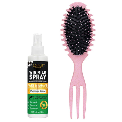 100ml Wig Milk Moisturizing Spray - Leave-In Conditioner for Synthetic Hair Frizz Control & Shine Care