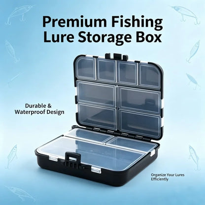 Double-Sided Fishing Tackle Box - Portable Multifunctional Organizer for Bait, Hooks & Fishing Gear