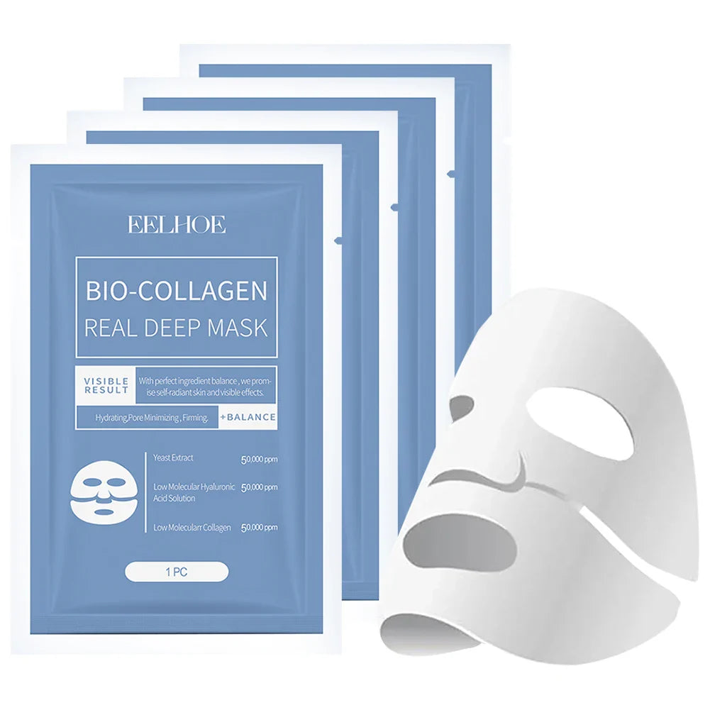 Bio-Collagen Anti-Wrinkle Face Mask – Deep Lifting Mask with Hydrolyzed Collagen, Collagen Reverse Film Peel-Off Mask