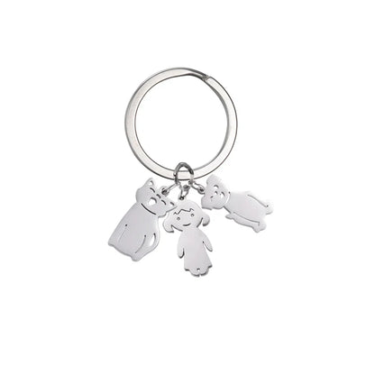 Personalized Kids & Family Keychain – Custom Name Key Chain for Mother’s Day, Couples, Boys, Girls, Pets, Mom, Dad, Baby Gift
