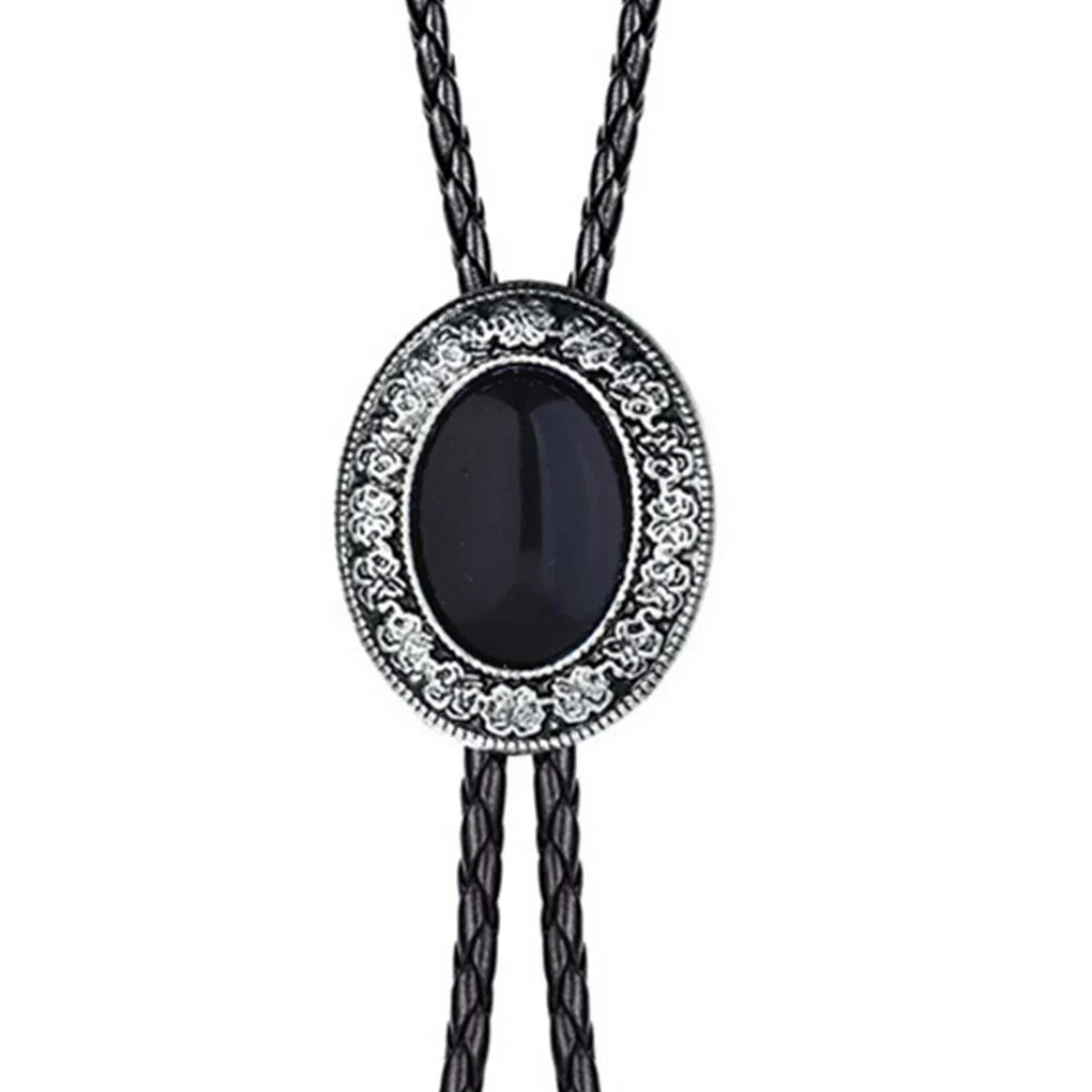 Golden Adjustable Cowboy Bolo Tie – Western Bull Head Pendant Necklace & Men’s Garment Accessory