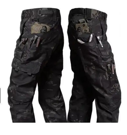 Wear Resistant Tactical Cargo Pants - Multi Pocket Outdoor Work Trousers for Men Spring Autumn Casual Jogger Style