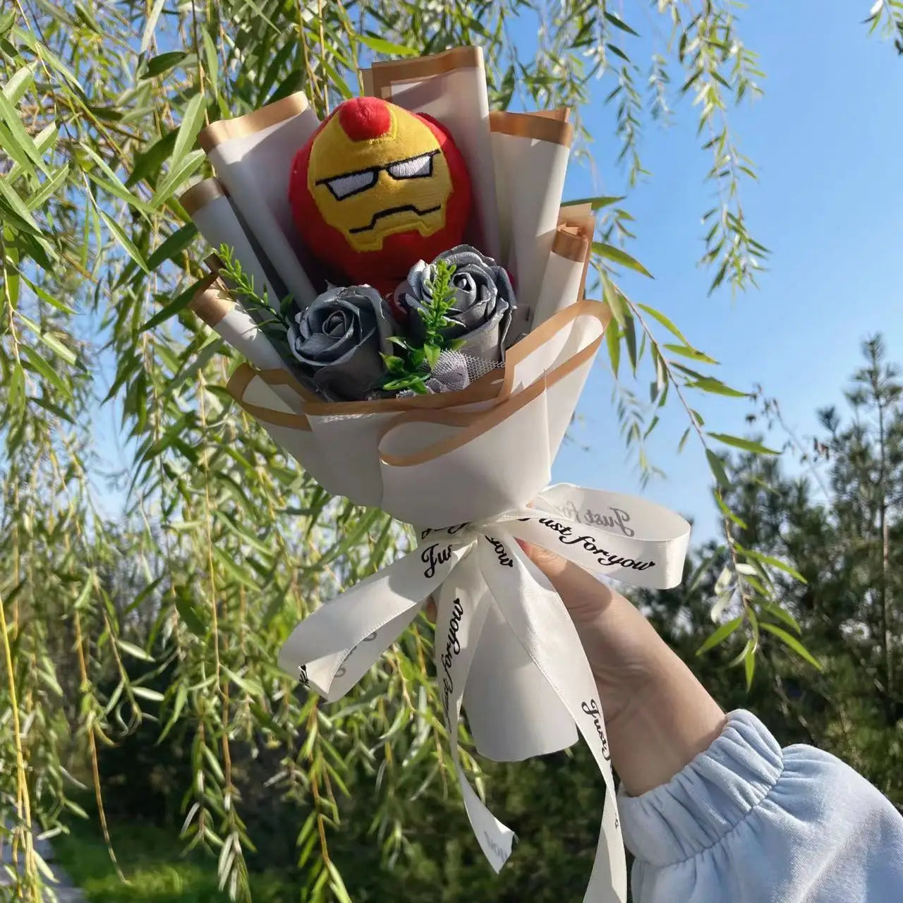 Superhero Plush Dolls — Handmade Spider-Man, Hulk, Superman & Captain America Bouquet Toys, Gift for Boys, Graduation, Christmas & Birthday